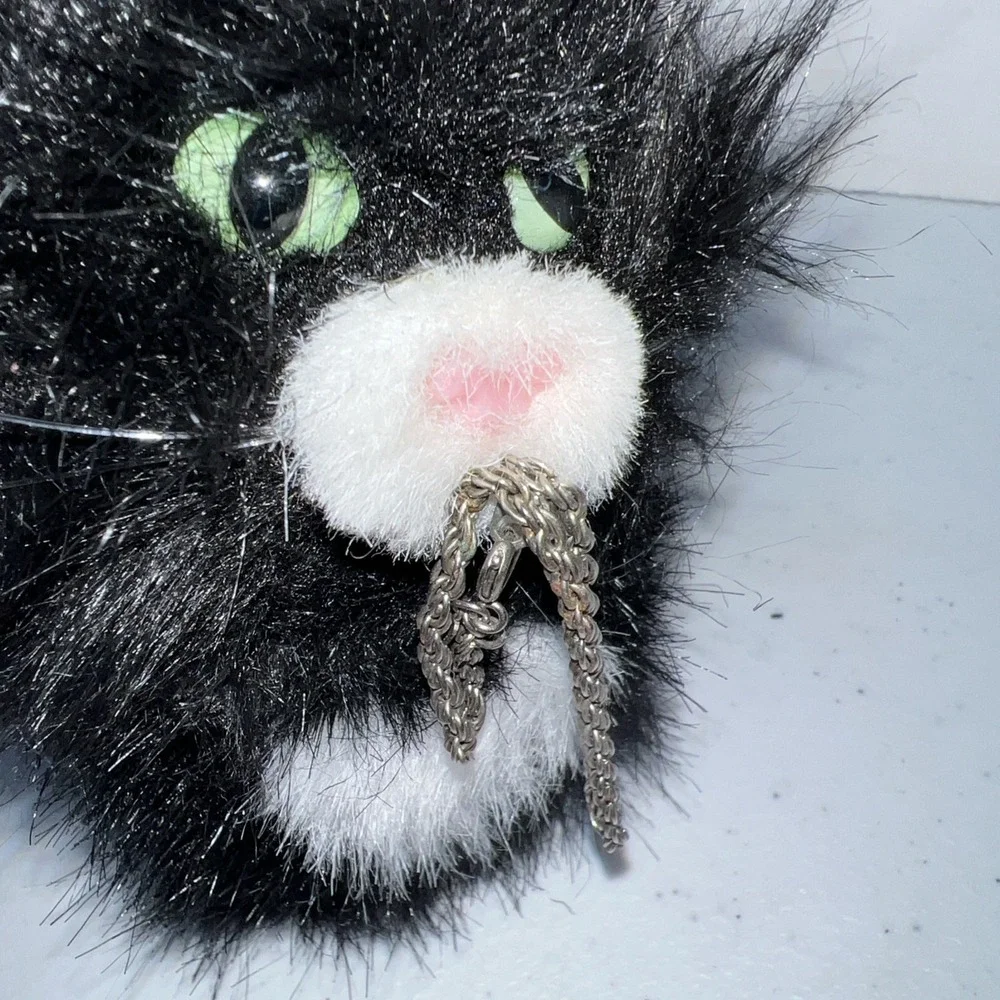 American Girl Pet Kitten Kitty Black White Cat Licorice 2013 Green Eyes 5